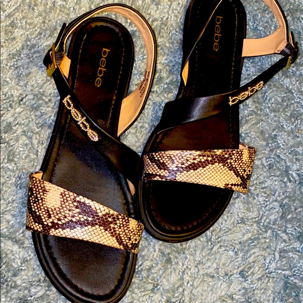 Snake skin Bebe Sandals